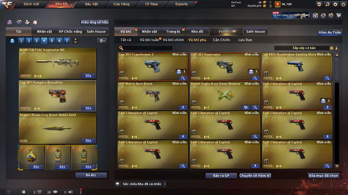 shop acc cf uy tin gia re